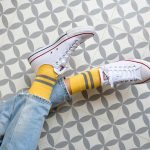 amorsocks-calcetines-socks-bajos-tobilleros-retro-rayas-amarillo-gris