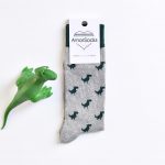 amorsocks-calcetines-socks-dinos-dinosaurios-trex-tiranoraurio-gris-jaspeado-grey-melange