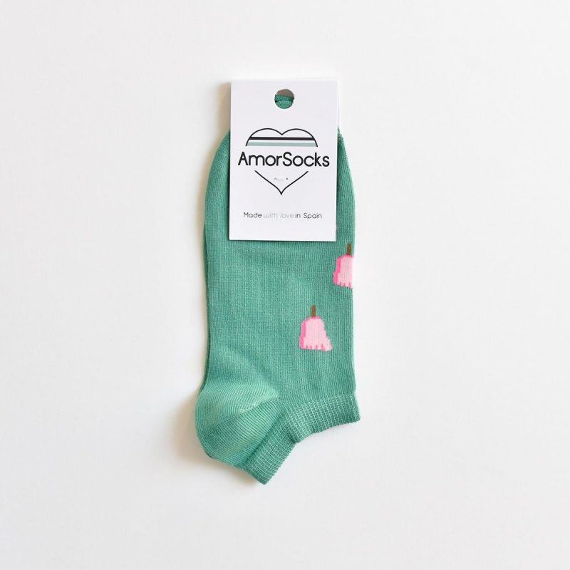 AmorSocks-calcetines-socks-tobillero-invisible-hombre-mujer-pie-helado-frigopie-verde-cuadrado