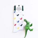 amorsocks-calcetines-socks-dinos-colores-color-colour-dinosaurios-trex-tiranoraurio-calcetin-blanco-verde-rojo-amarillo-azul-green-red