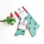 amorsocks-calcetines-socks-dinos-noel-navidad-christmas-dinosaurios-trex-tiranoraurio-verde-rojo-green-red-niños-niñas-kids-papa-noel