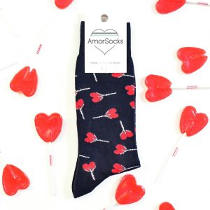 amorsocks-calcetines-socks-piruletas-navy-lollipops-caramelos-azul-marino-piruletas-rojas-cuadrado
