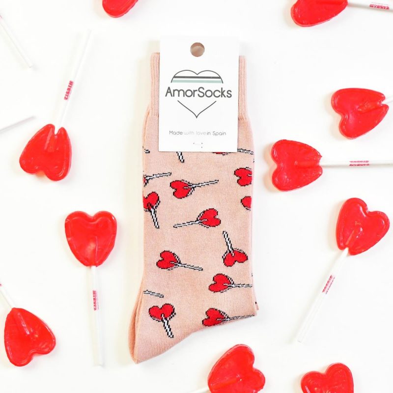 amorsocks-calcetines-socks-piruletas-nude-lollipops-caramelos-rosa-pink-piruletas-rojas